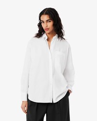 Camicia oversize in popeline di cotone