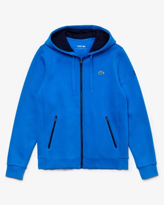 Felpa da uomo con zip e coccodrillo Lacoste SPORT x Novak Djokovic