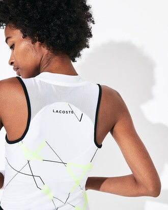 Vestito da tennis da donna con stampa geometrica Lacoste SPORT