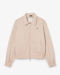 Giacca in gabardine elasticizzata con doppio Collo