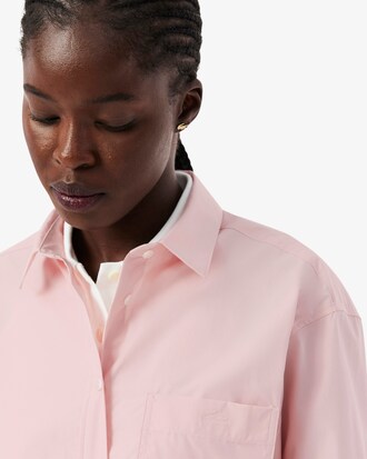 Camicia oversize in popeline di cotone