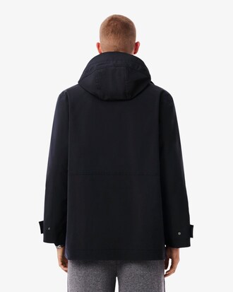 Parka midi con cappuccio impermeabile