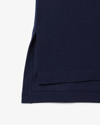 Polo fluida relaxed fit in piqu&eacute;