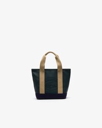 Tote bag piccola con zip Women's Classic in tela petit piqué spalmata da donna