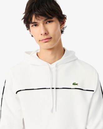 Felpa classic fit a righe con logo