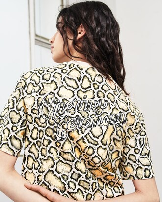 T-shirt unisex ricamata Lacoste x Opening Ceremony