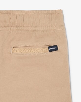 Shorts chino in twill di cotone elasticizzato