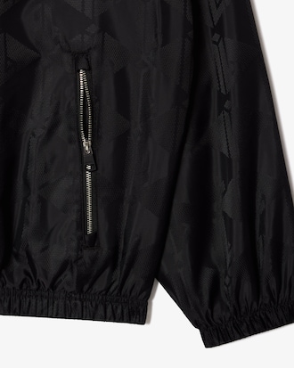 Giacca sportiva cropped con monogramma