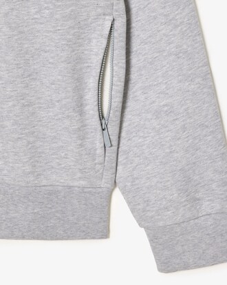 Felpa in pile a collo alto con zip