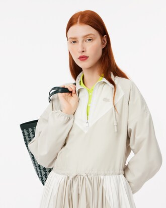 Vestito stile felpa corto a pieghe relaxed fit