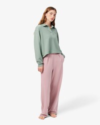 Pantaloni loungewear wide fit in felpa