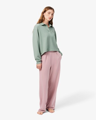 Pantaloni loungewear wide fit in felpa