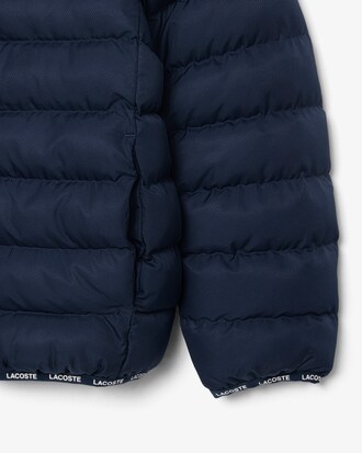 Giacca imbottita unisex con cappuccio foderato in tessuto felpato