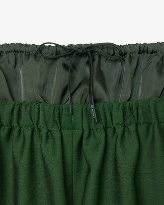 Pantaloni in lana in tessuto misto Runway