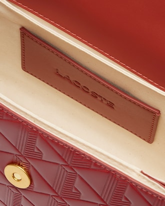 Borsa a spalla in pelle goffrata Maheki