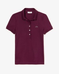 Polo slim fit Lacoste in mini piqu&eacute; di cotone stretch tinta unita