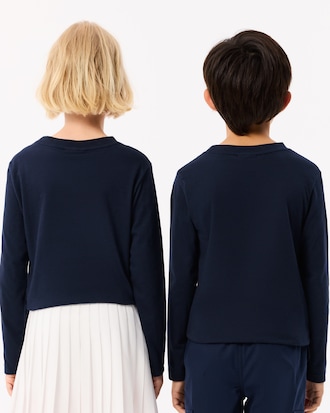 T-shirt in cotone a maniche lunghe