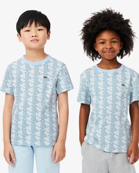 T-shirt in cotone con stampa monogramma