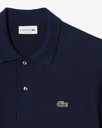Polo in maglia boucl&eacute; classic fit