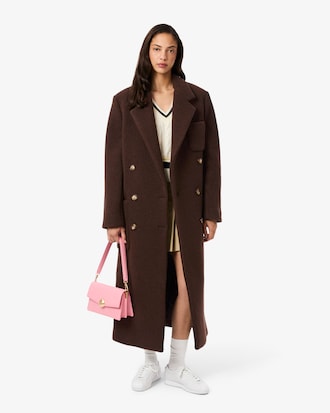 Cappotto doppiopetto in lana vergine