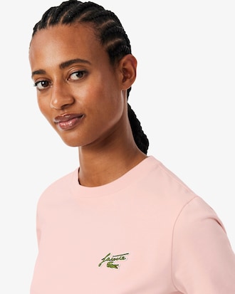 T-shirt in cotone relaxed fit con stemma