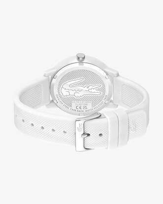 Orologio a 3 lancette in silicone con coccodrillo Lacoste.12.12