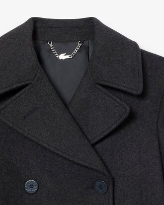 Cappotto lungo in misto lana