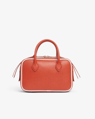 Borsa piccola da palestra in pelle stampata Runway