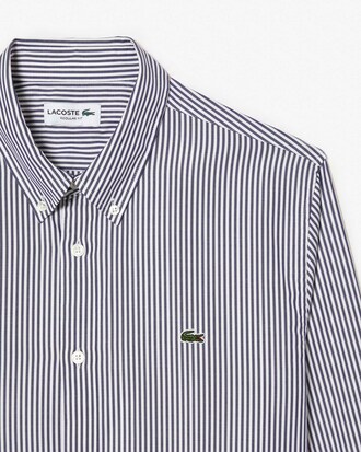 Camicia in cotone a righe regular fit