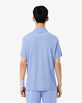 Polo da tennis slim fit con stampa ultra-dry