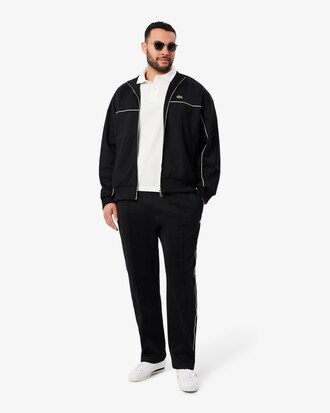 Polo con logo a righe regular fit