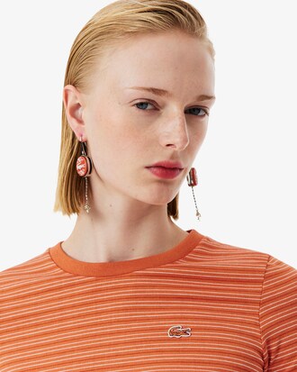 T-shirt in jersey a righe Runway