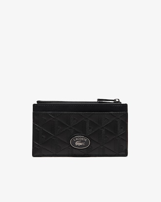 Portatessere in pelle con zip Nomogramme
