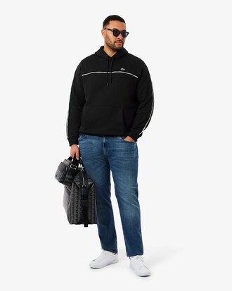 Felpa classic fit a righe con logo