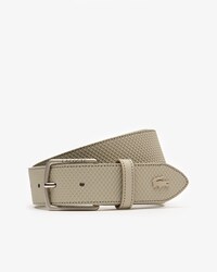 Cintura Chantaco in pelle con fibbia ad ardiglione dotata di incisione Lacoste da uomo