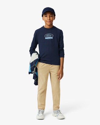 T-shirt con stemma stampato in cotone pesante