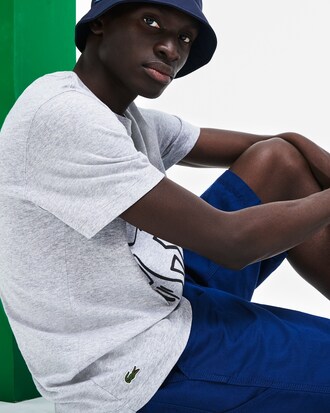 T-shirt da uomo in cotone regular fit con collo rotondo e motivo Keith Haring