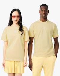T-shirt in cotone con stampa del brand