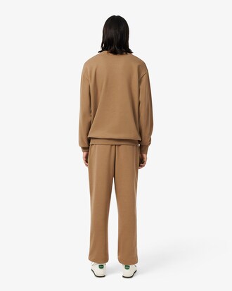 Pantaloni della tuta regular fit in tessuto felpato