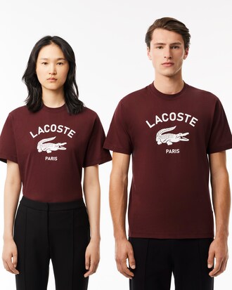 T-shirt in cotone con stampa del brand