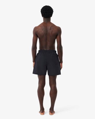 Pantaloncini da bagno monocromatici di lunghezza media
