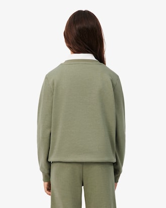 Felpa girocollo in tessuto felpato unisex