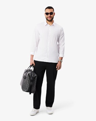 Camicia in popeline stretch slim fit