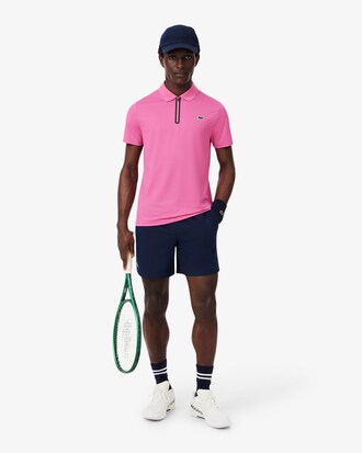 Polo tennis Ultra Dry elasticizzata in jacquard