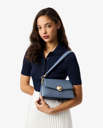 Borsa in pelle con patta Tennis Bliss