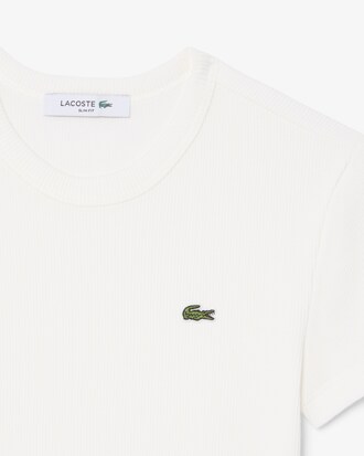 T-shirt in cotone a costine slim fit