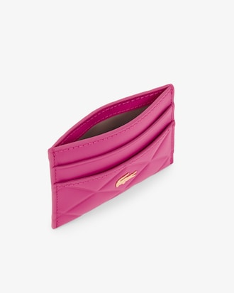 Portacarte in pelle con coccodrillo