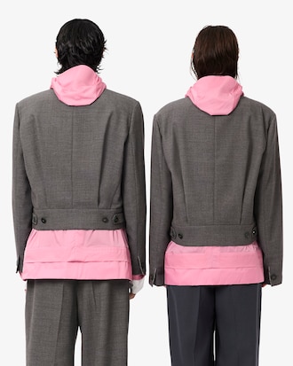 Giacca sartoriale in misto lana Lacoste x Wang Yibo