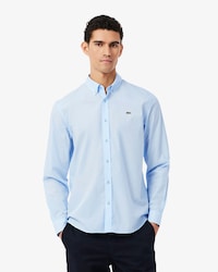 Camicia regular fit in popeline elasticizzato