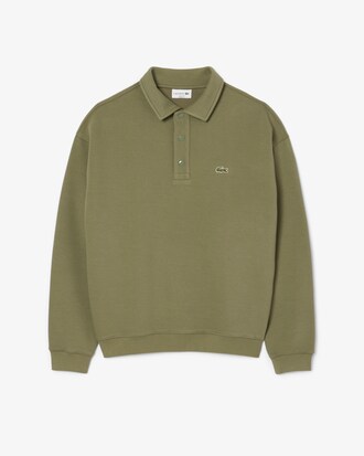 Felpa in piqu&eacute; loose fit